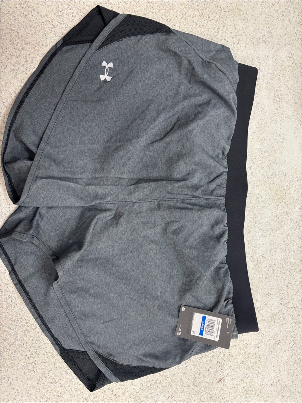 Under Armour Gray and Black Women's Training Shorts